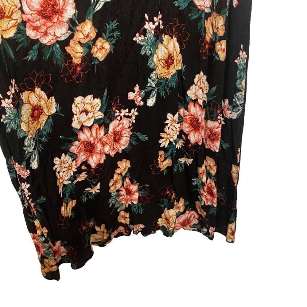 Forever 21 Black Floral Flowy Boho Maxi Sundress - Picture 5 of 7